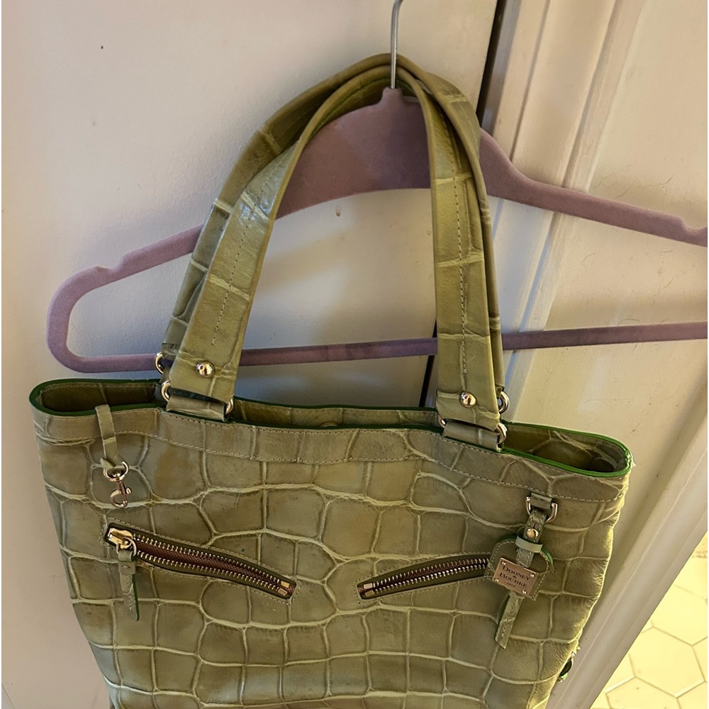 16 by 13 inch green Dooney in excellent condition